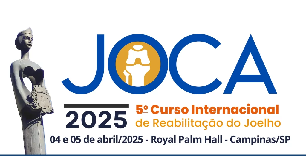 logo 5º curso de internacional de reabilitação do joelho - joca2025