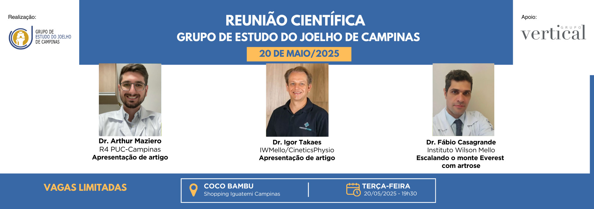 banner reunião científica mês de maio 2025 GEJC